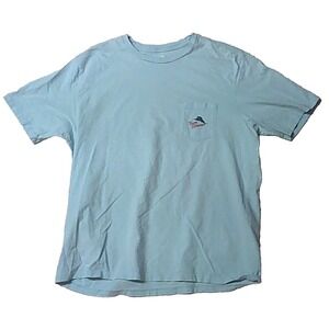 Tommy Bahama Light Blue Short Sleeve Shirt with Pocket Logo